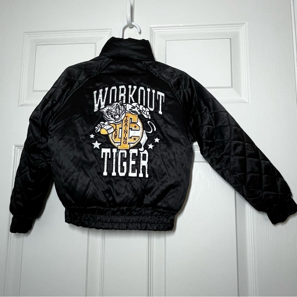 Dolce & Gabbana Baby Black Quilted Puffer Jacket Tiger Size 2 - Picture 2 of 15